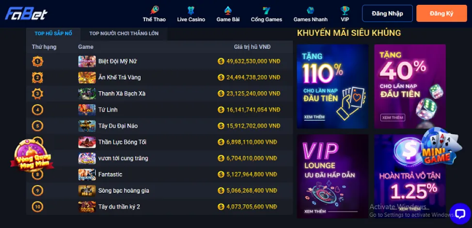 Chọn sảnh game bắn cá tại i33win